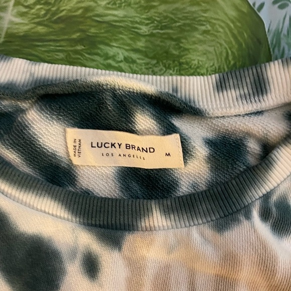 Lucky Brand Cool for Summer Tie Dye Crop Sweatshirt, Medium, NWT - Picture 6 of 13